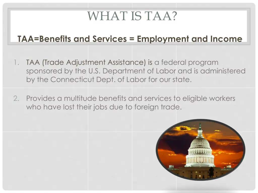 what is taa
