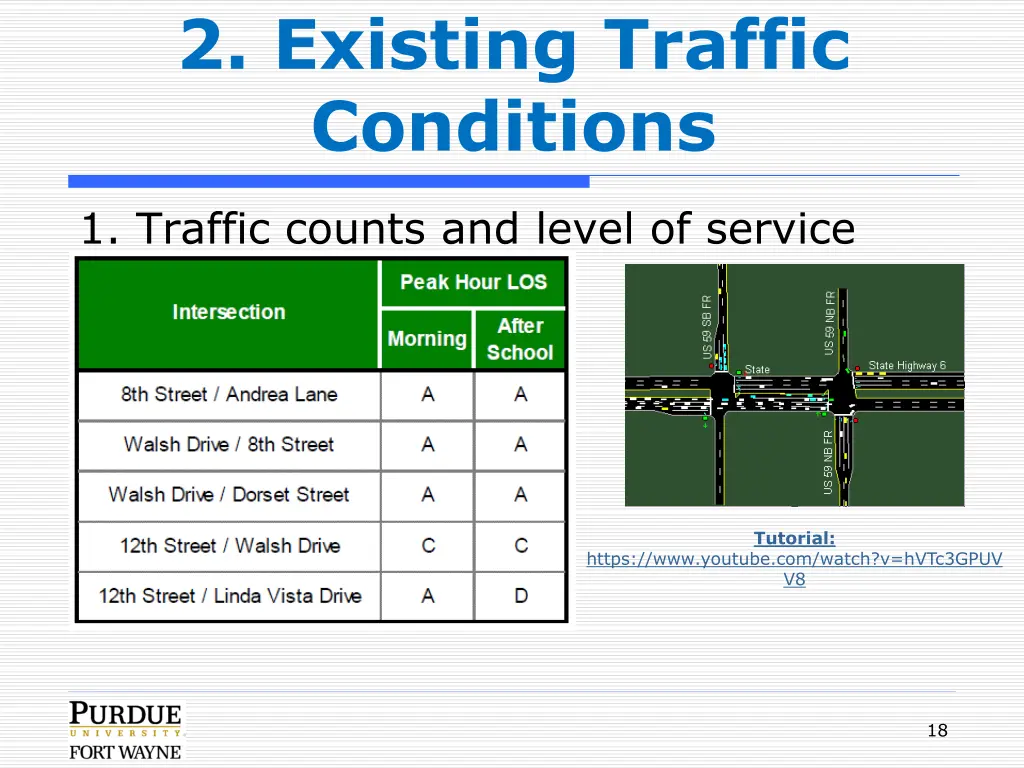2 existing traffic conditions