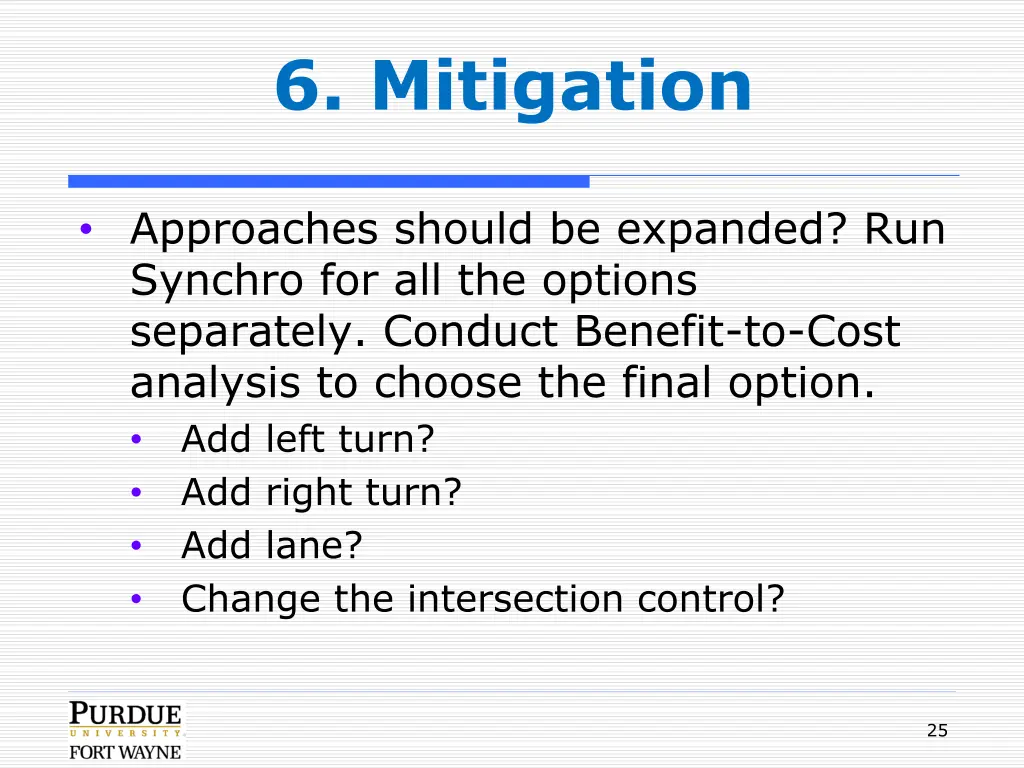 6 mitigation