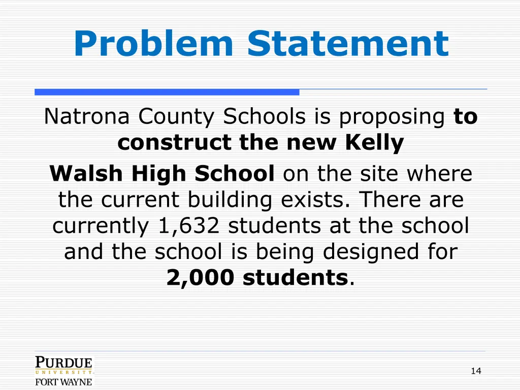 problem statement