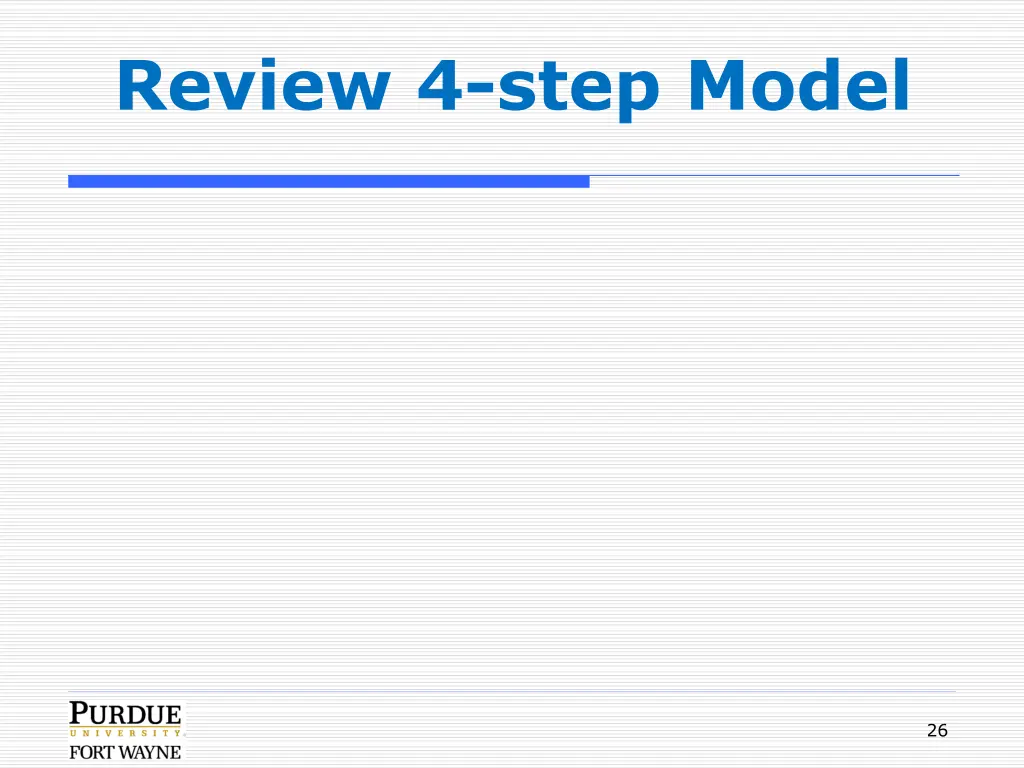 review 4 step model