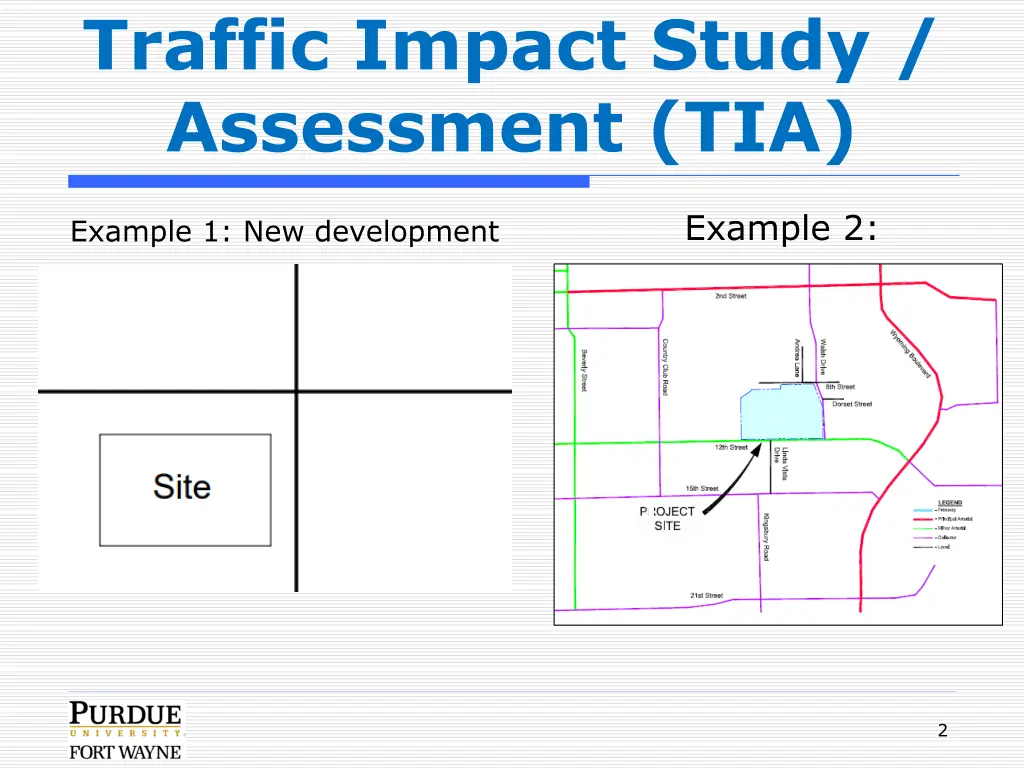 traffic impact study assessment tia