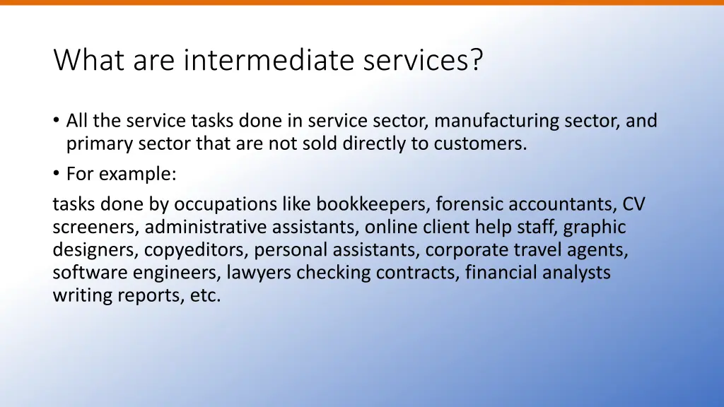 what are intermediate services