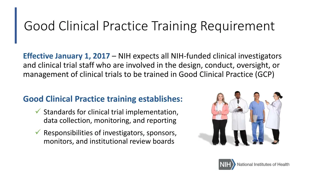 good clinical practice training requirement