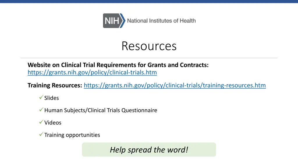resources