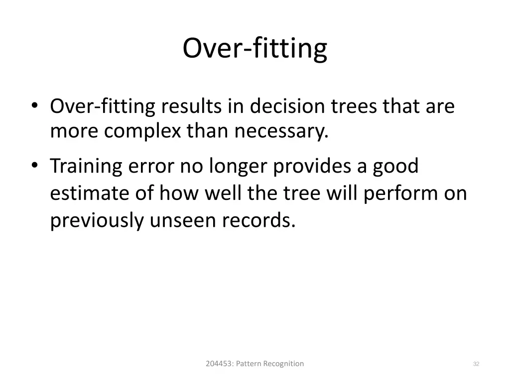 over fitting 1