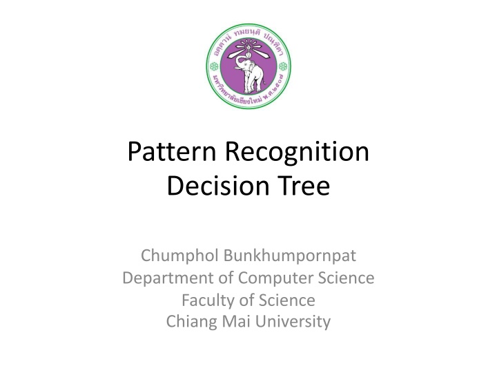 pattern recognition decision tree