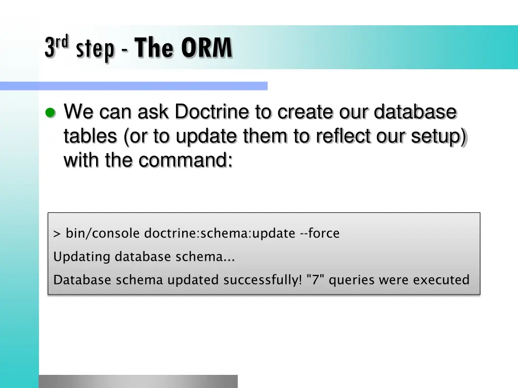 3 rd step the orm