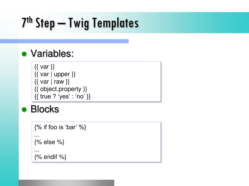 7 th step twig templates