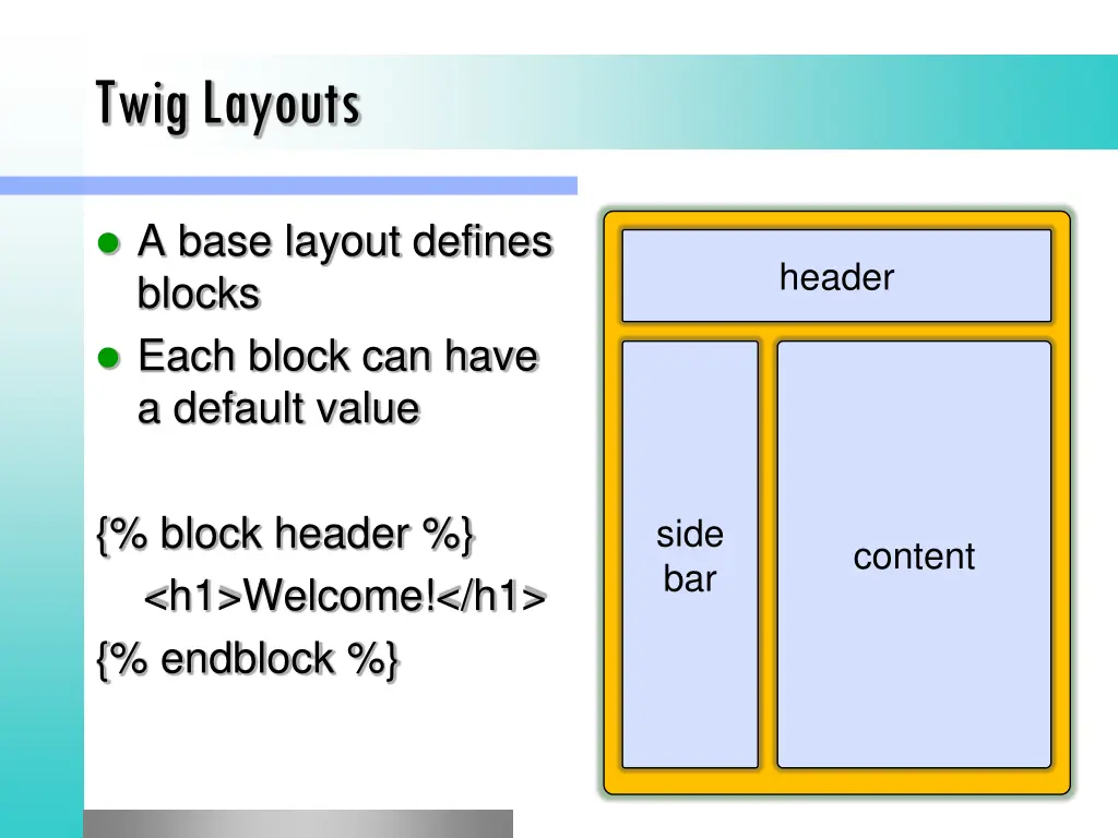 twig layouts