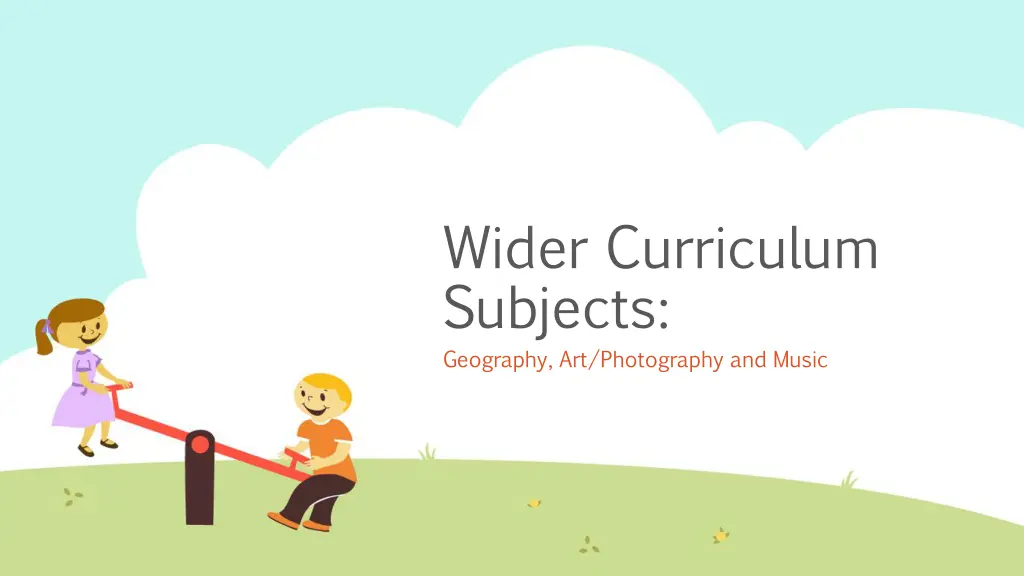 wider curriculum subjects geography