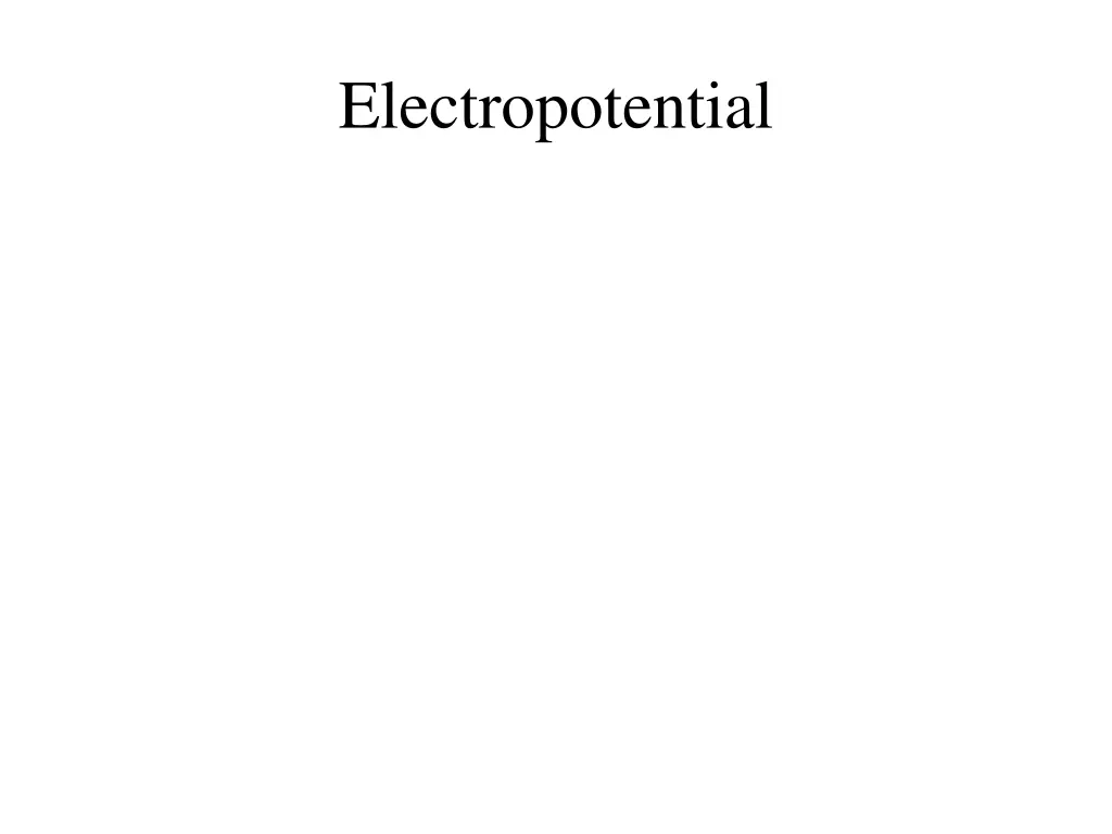electropotential