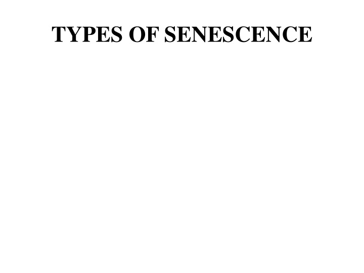 types of senescence