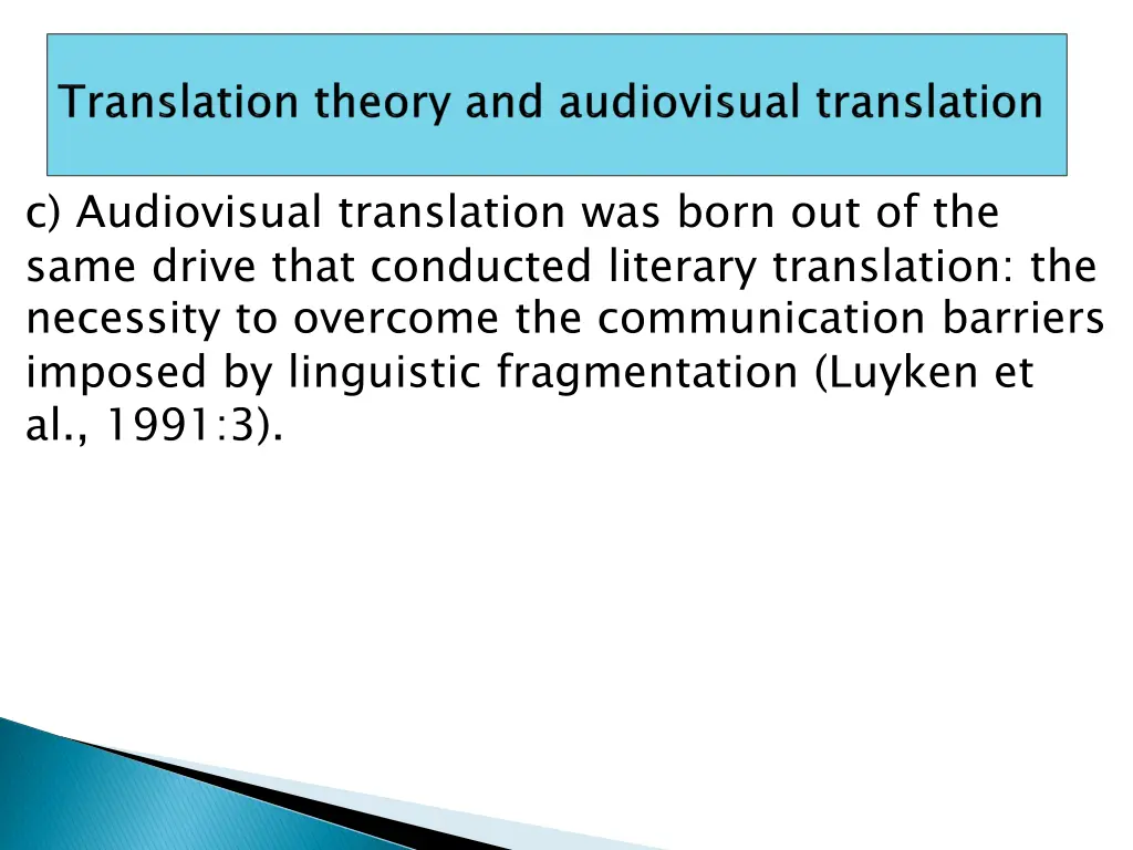 c audiovisual translation was born