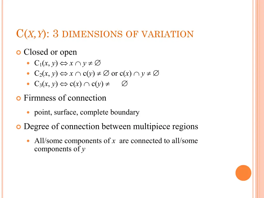 c x y 3 dimensions of variation