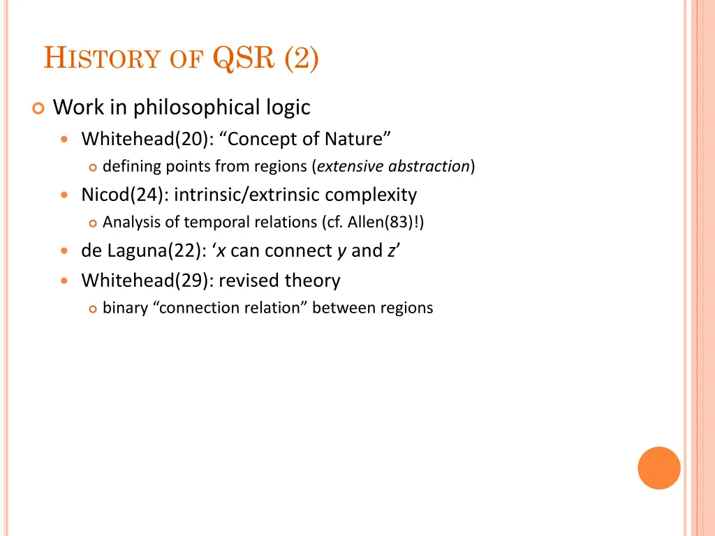 h istory of qsr 2