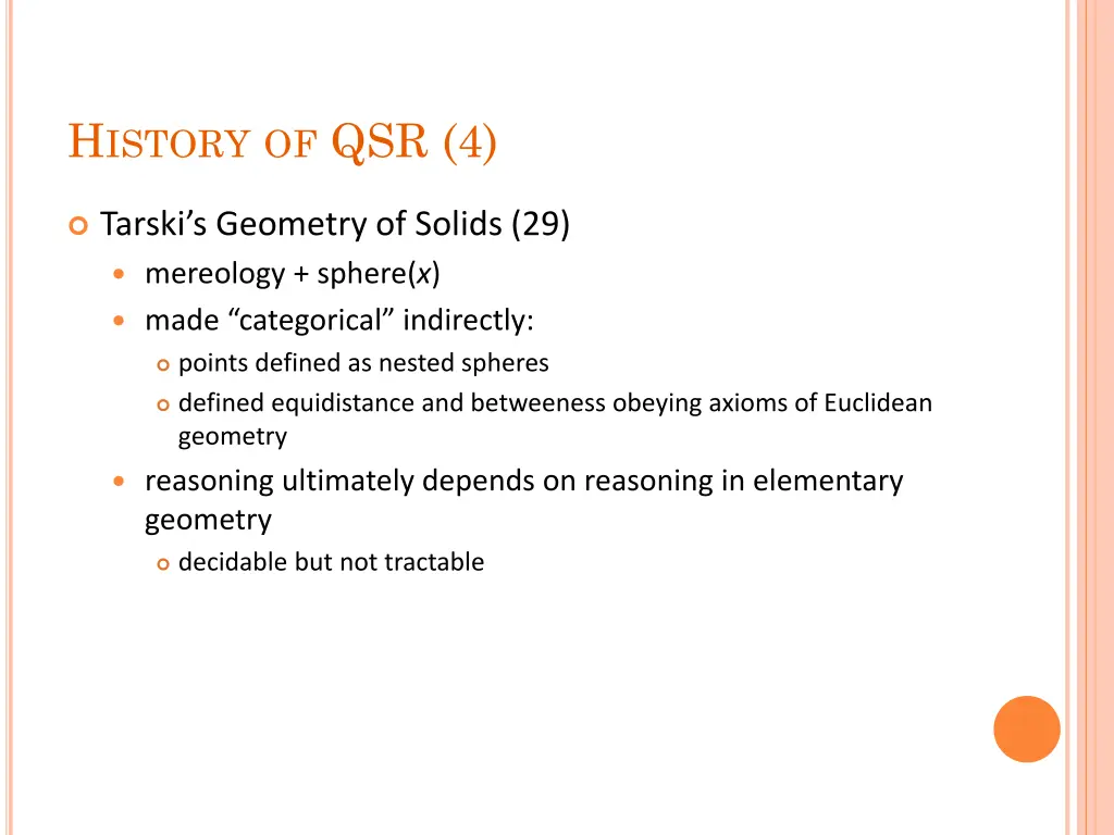 h istory of qsr 4