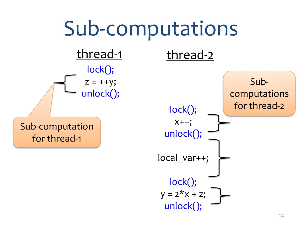sub computations 1