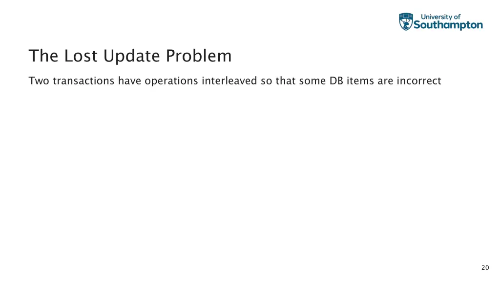 the lost update problem