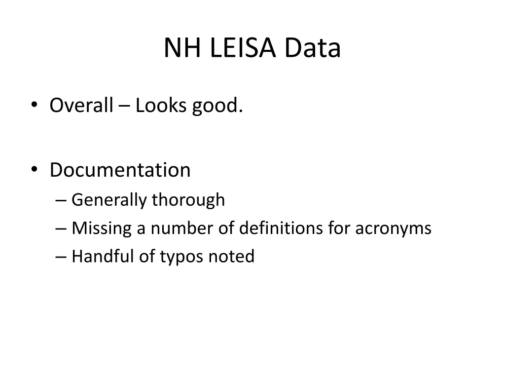 nh leisa data