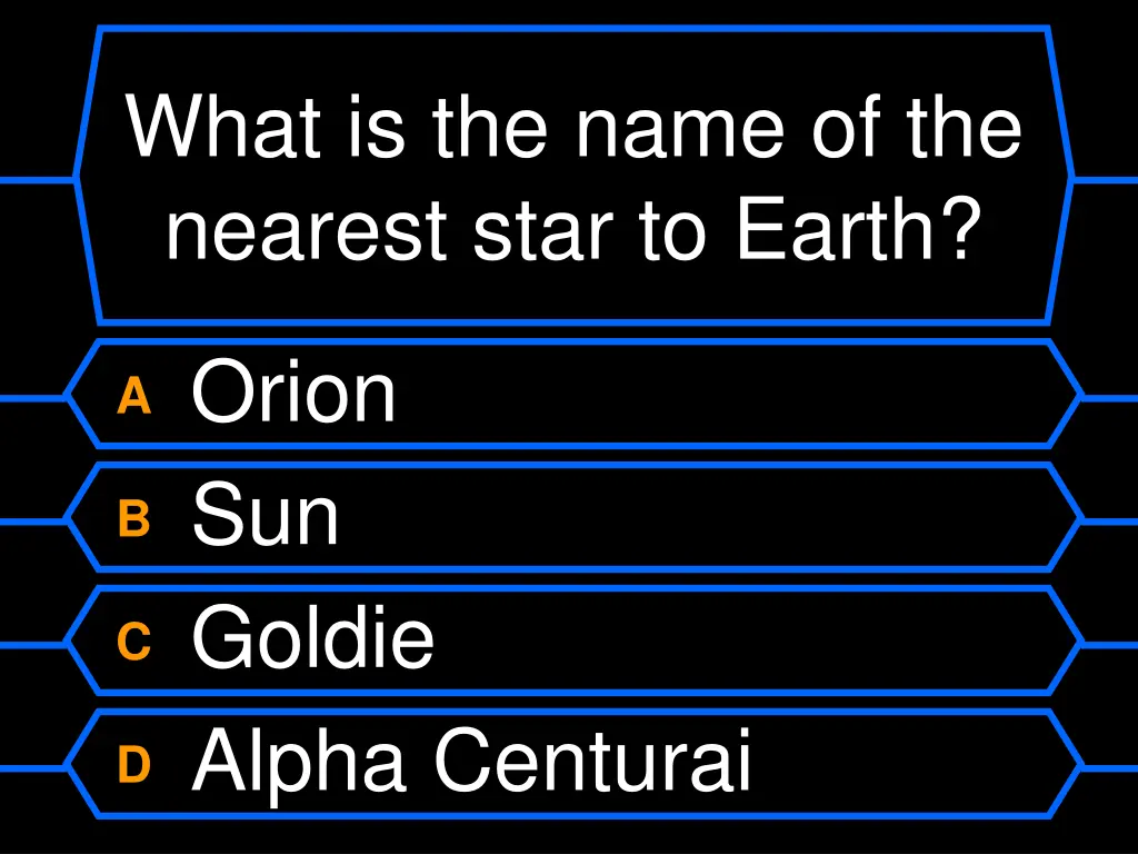 what is the name of the nearest star to earth