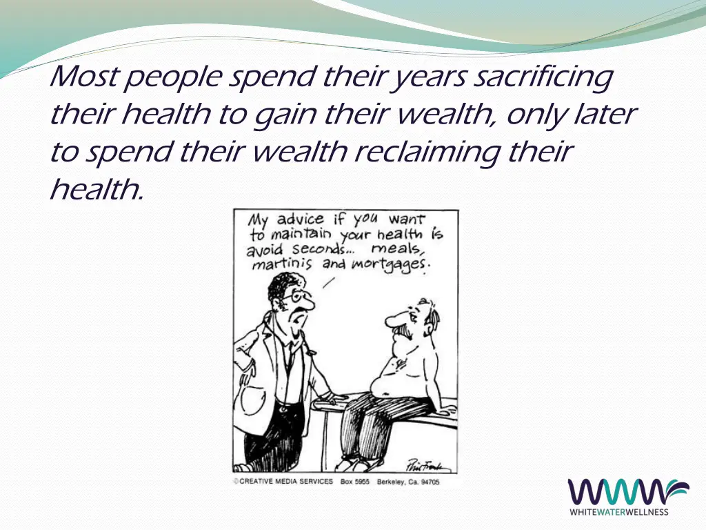 most people spend their years sacrificing their