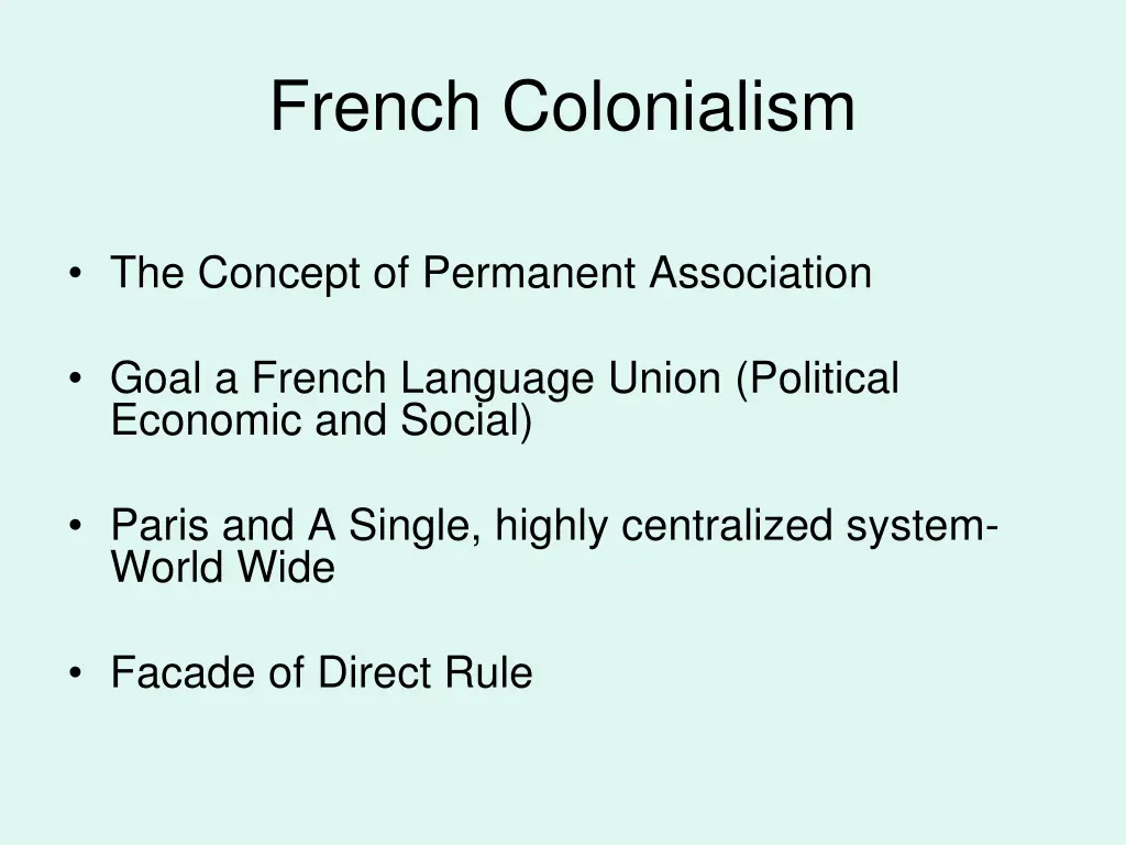 french colonialism 1