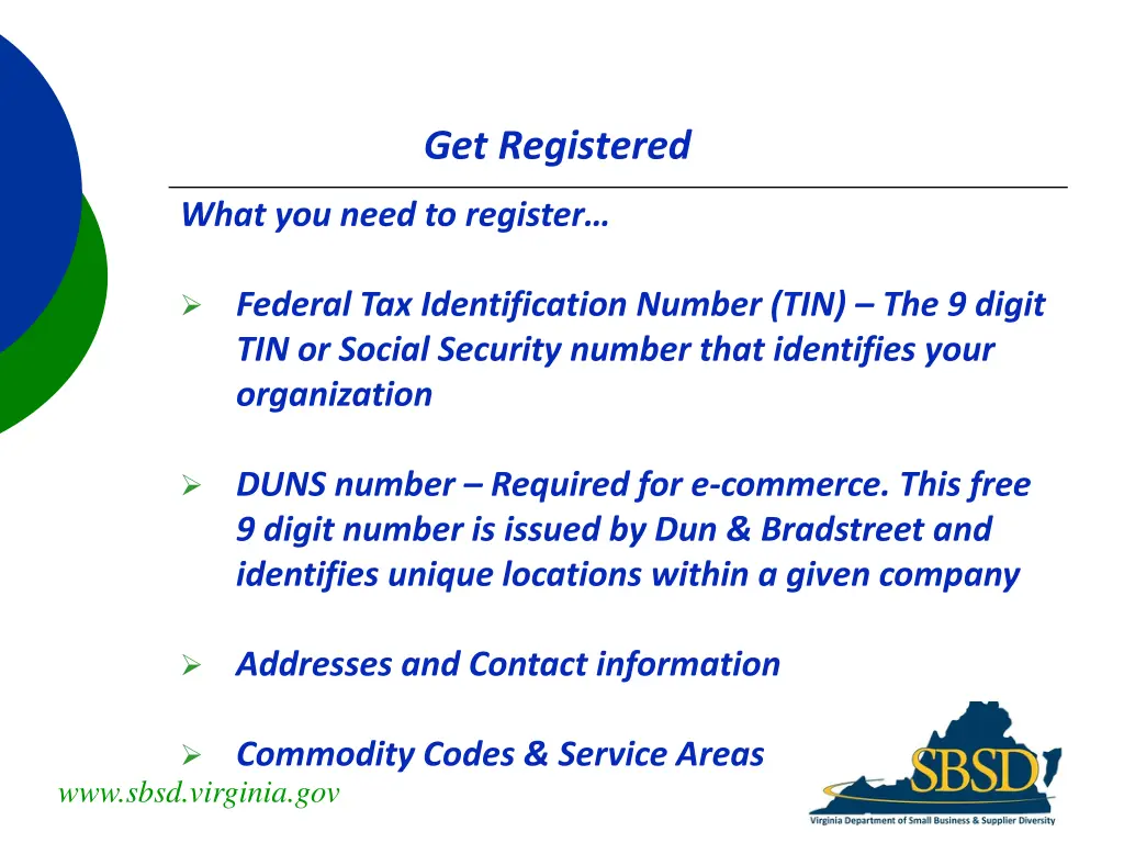 get registered 2