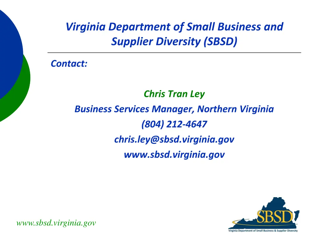 virginia department of small business 3