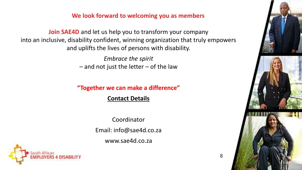 we look forward to welcoming you as members