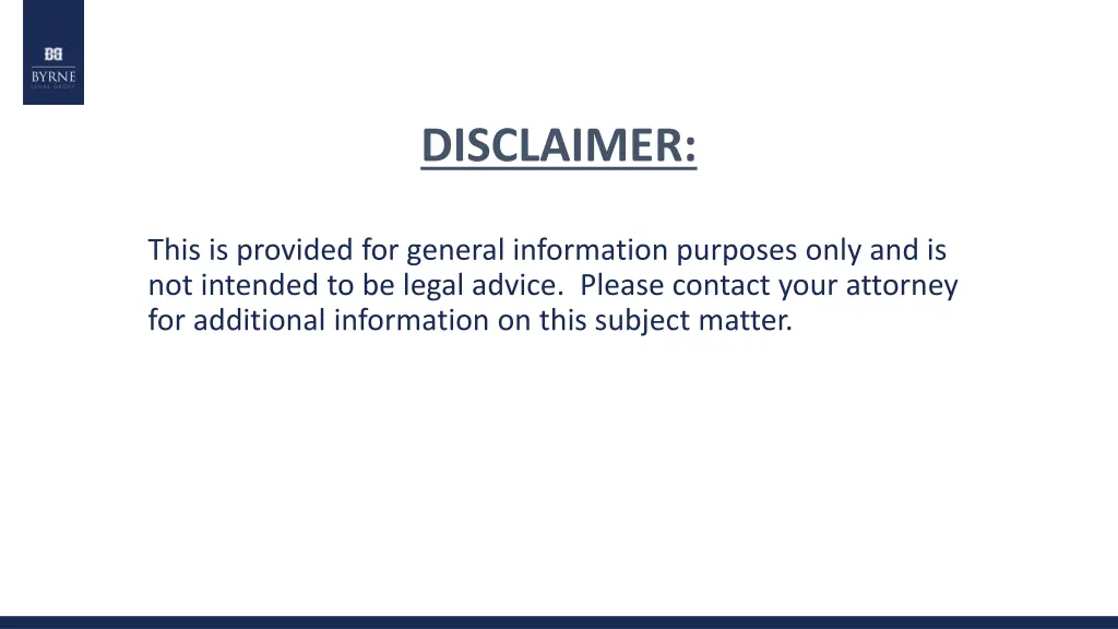disclaimer