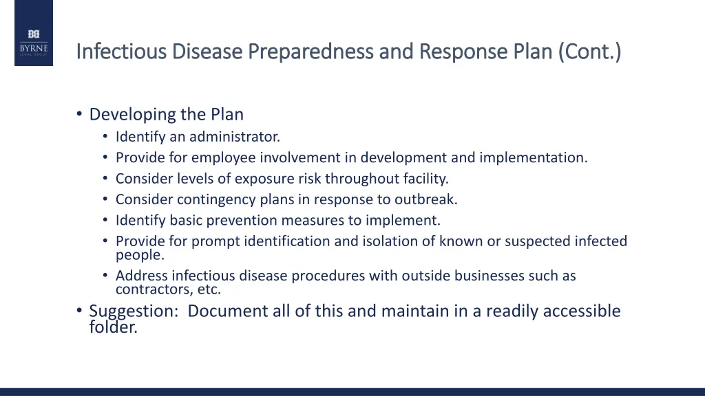infectious disease preparedness and response plan 1