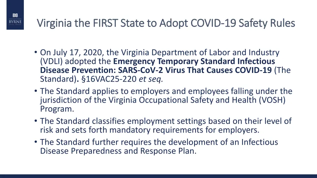 virginia the first state to adopt covid virginia