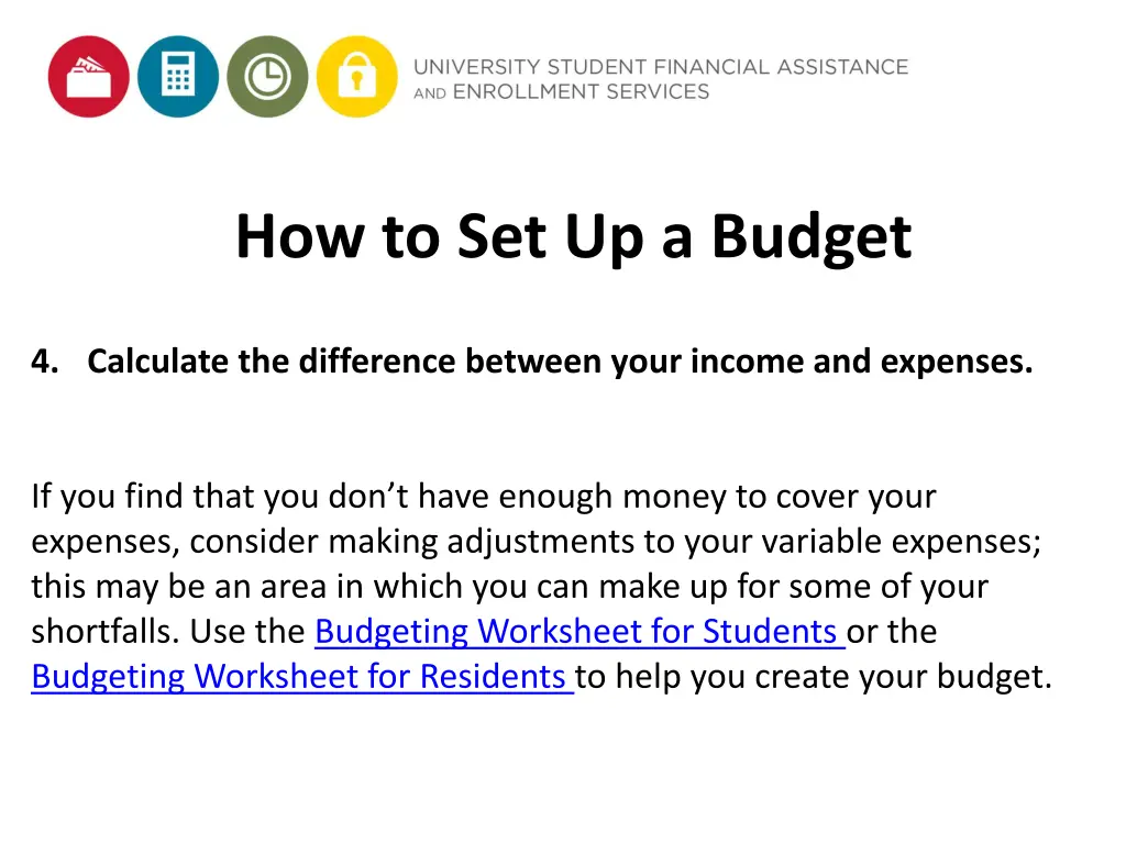 how to set up a budget 1