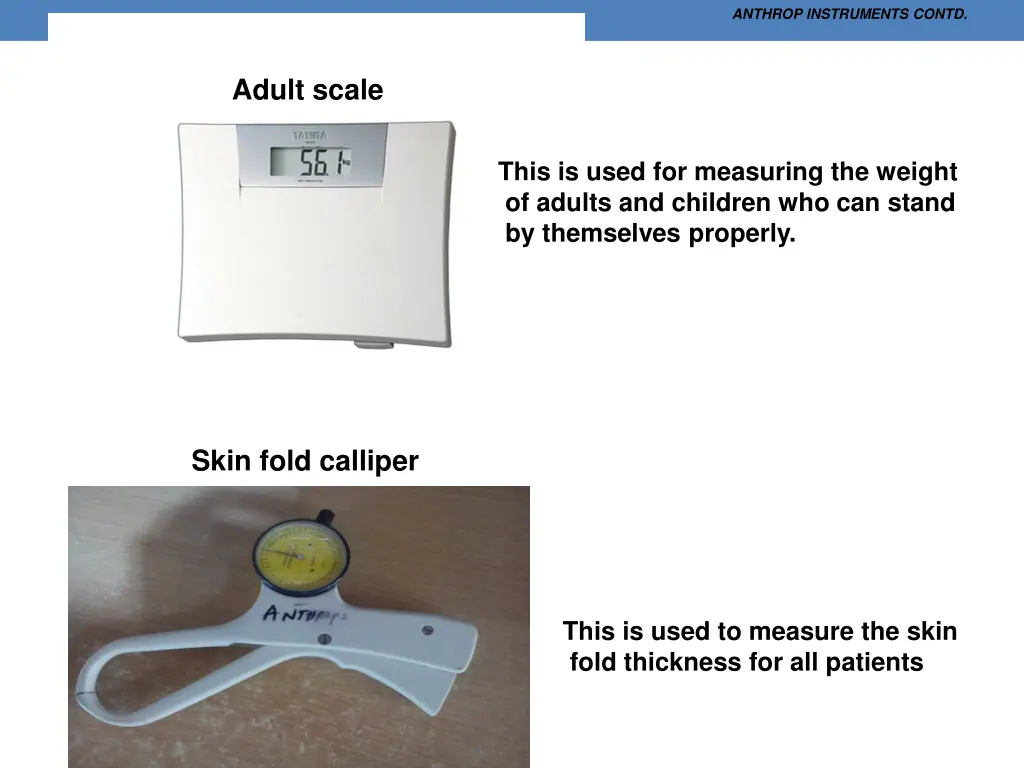 anthrop instruments contd