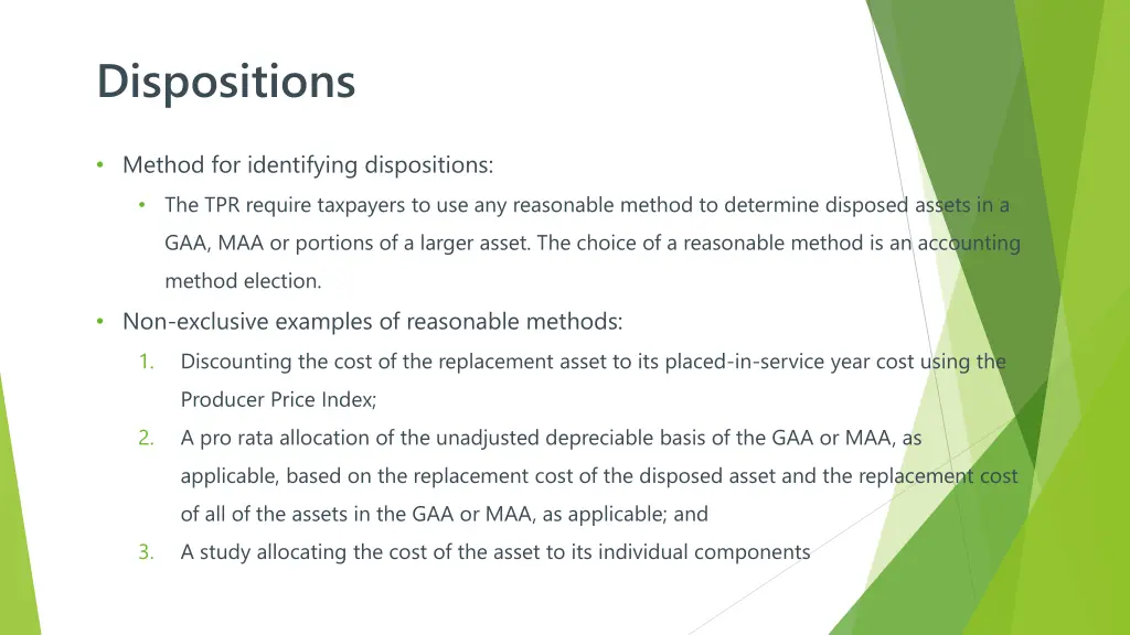 dispositions 3