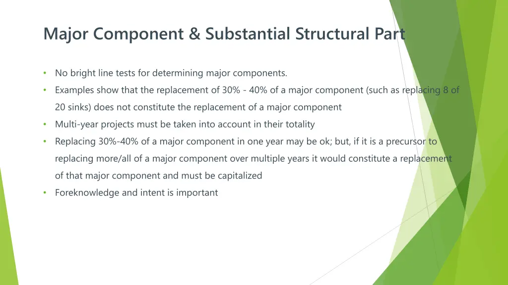 major component substantial structural part 1