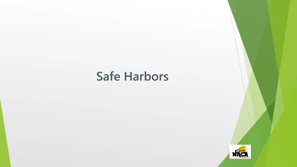 safe harbors