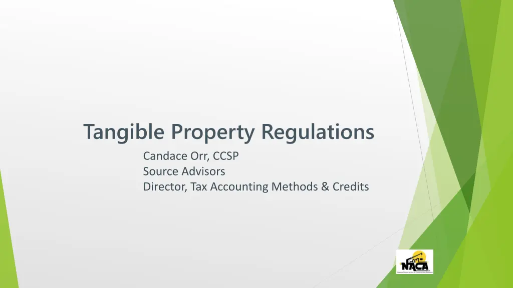 tangible property regulations candace orr ccsp