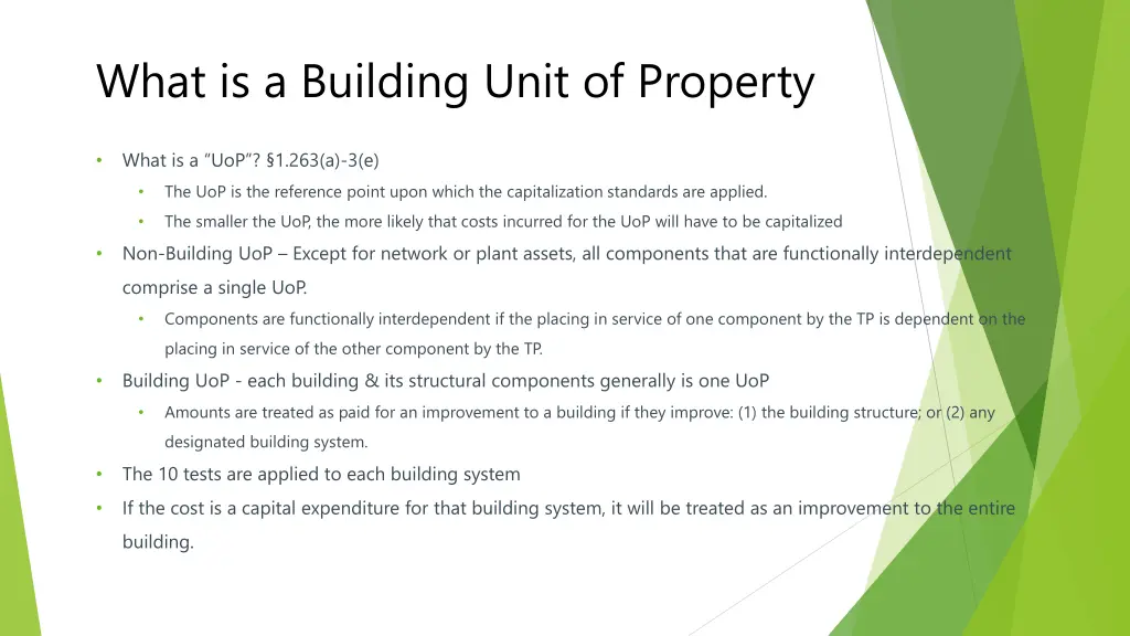 what is a building unit of property