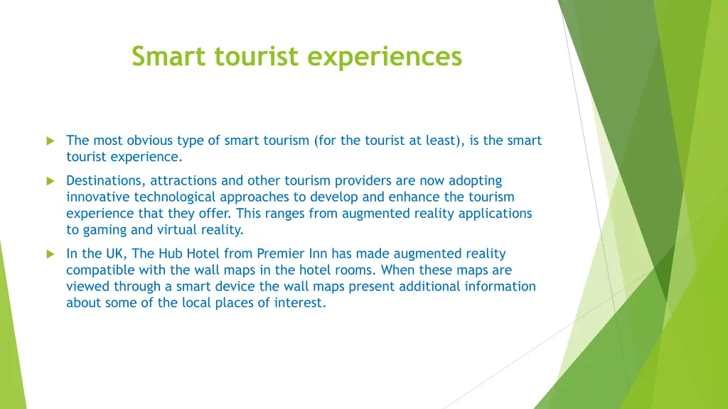 smart tourist experiences