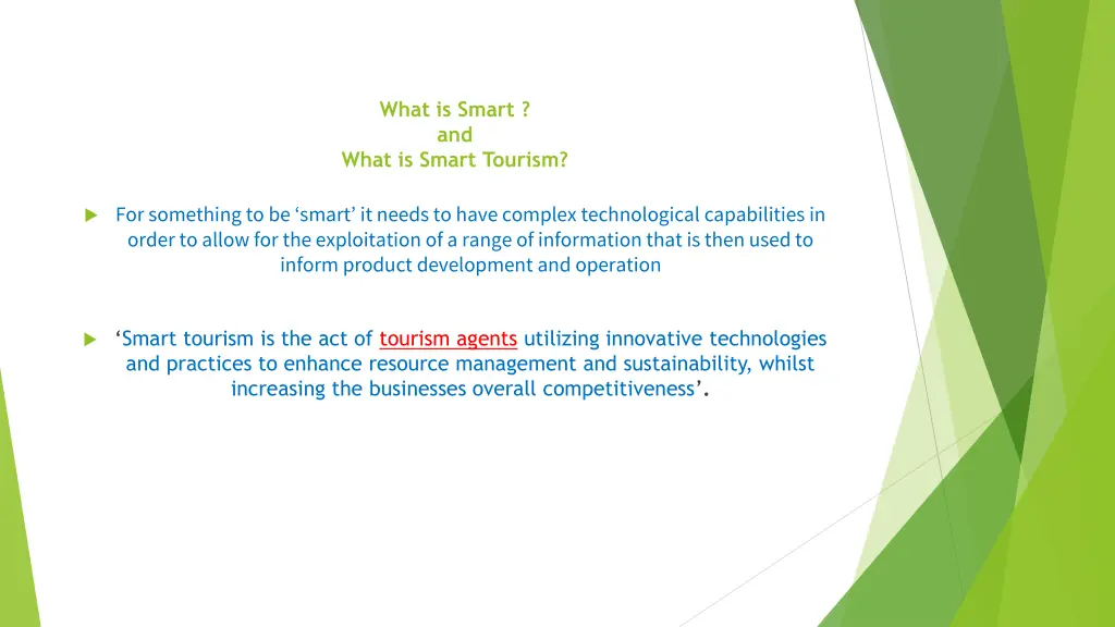 what is smart and what is smart tourism