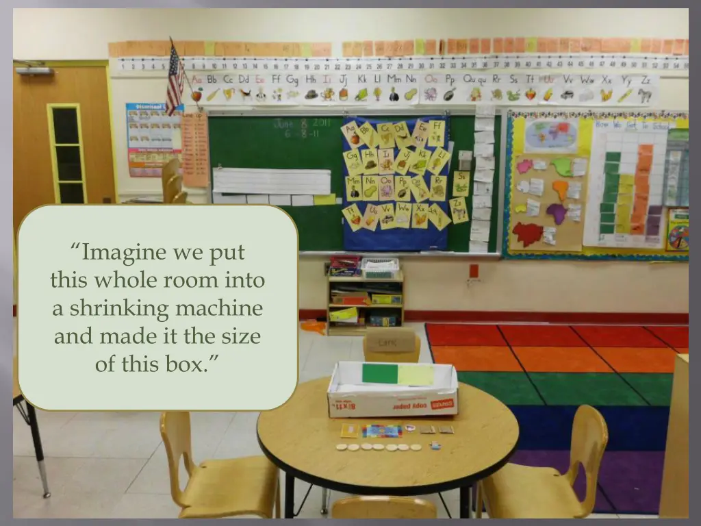 imagine we put this whole room into a shrinking