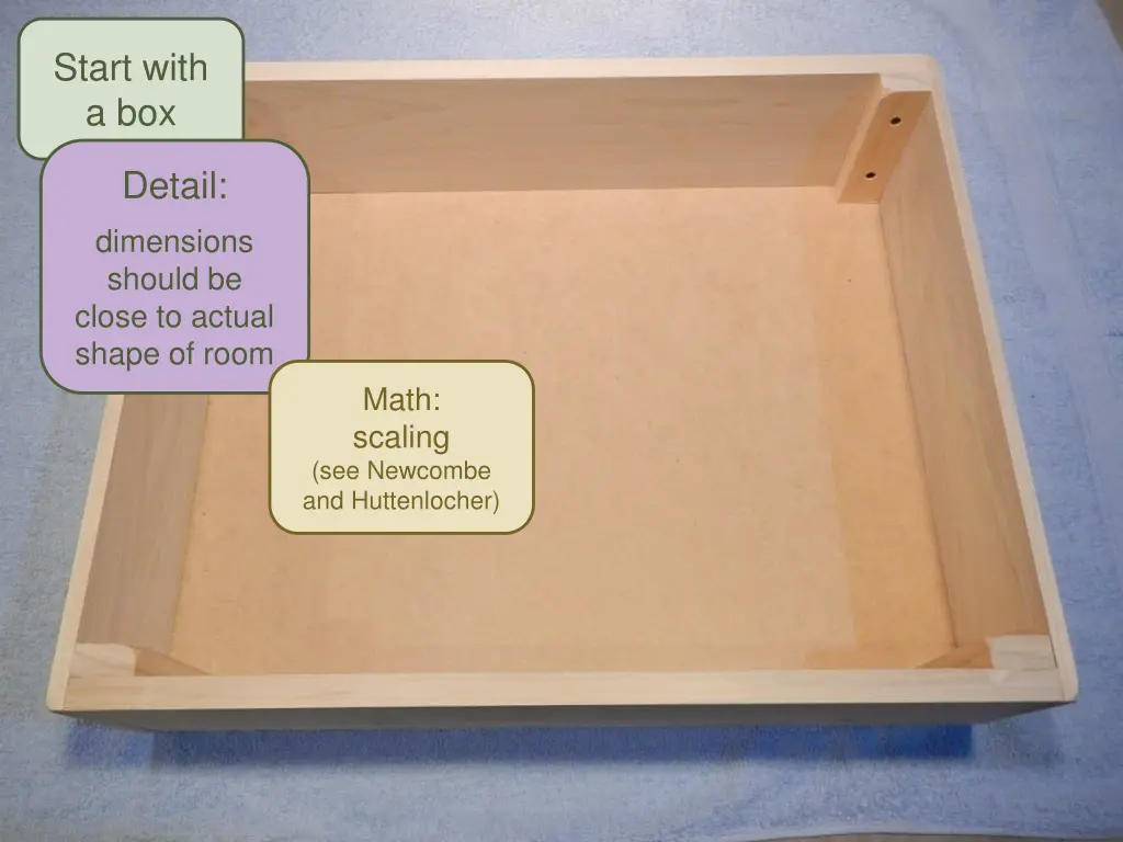 start with a box