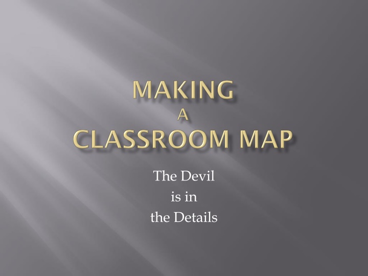 the devil is in the details