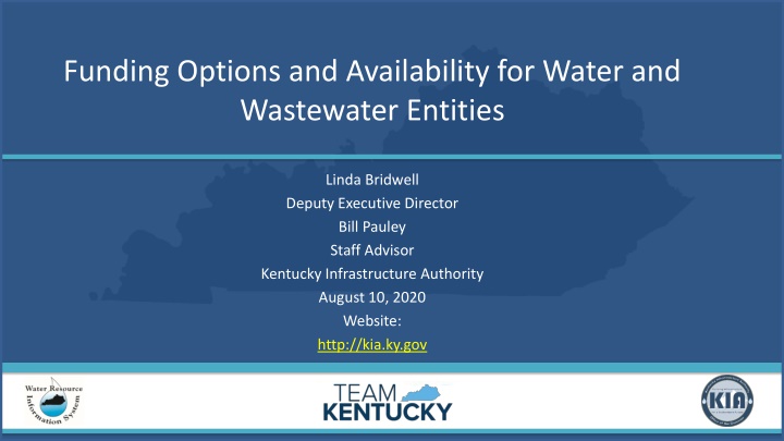 funding options and availability for water