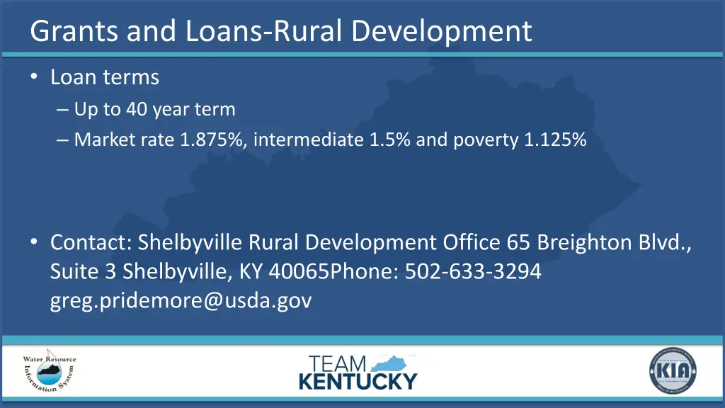 grants and loans rural development