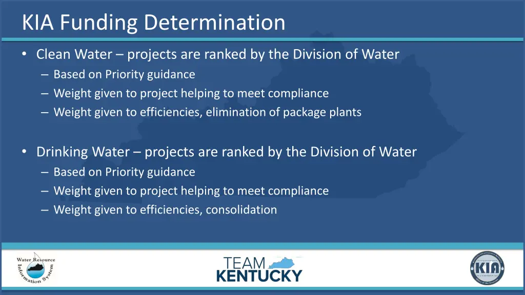 kia funding determination