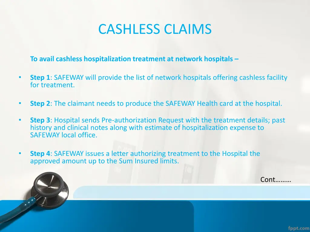cashless claims