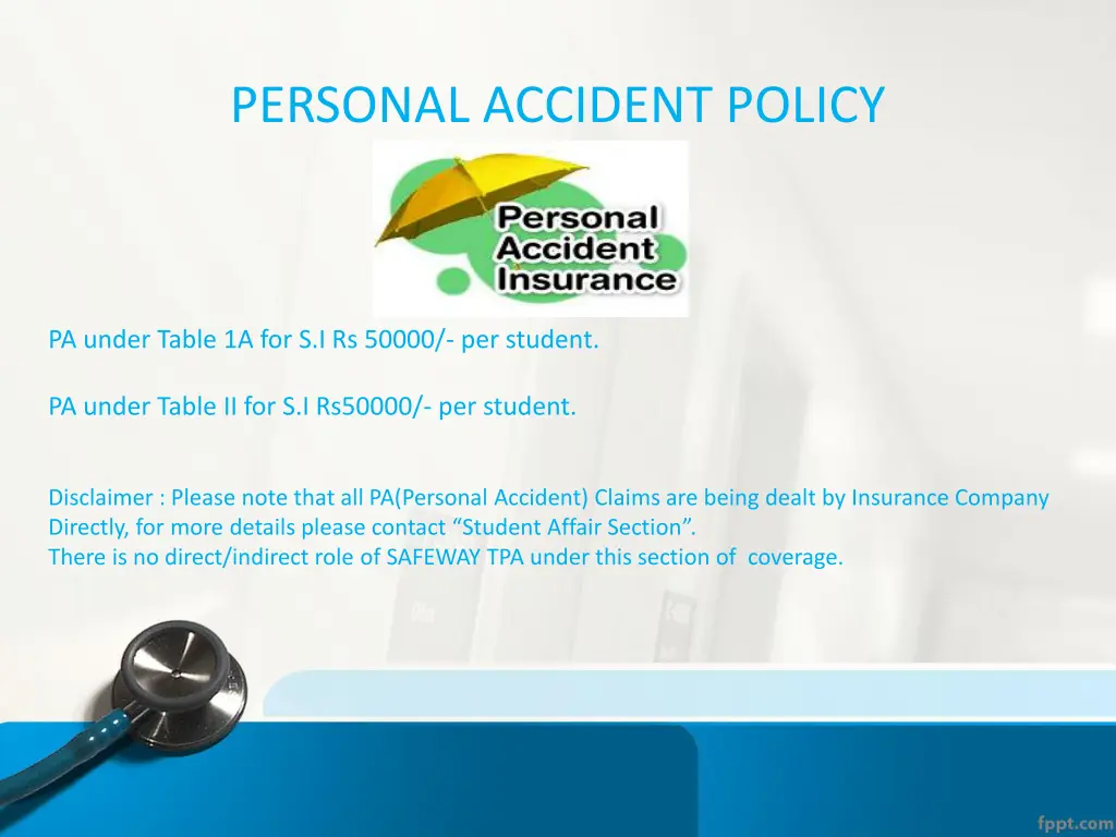 personal accident policy